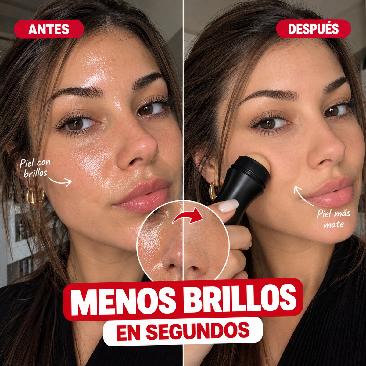 LUNELI™ Rodillo Volcánico Antibrillos